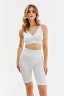 Modelujące bikery seamless Gabriella Seamless Tracks Shape w kolorze bianco rozmiar S/M #extras_bianco
