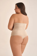 Gabriella Maxi Shape String Briefs — stringi modelujące z wysokim stanem w kolorze naturalnym, rozmiar S #extras_natural
