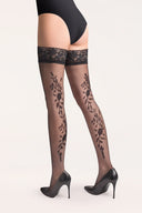 Pończochy samonośne Vera w kolorze nero, rozmiar 1/2 #extras_nero