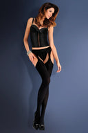 Rajstopy Strip Panty Microfibre Gabriella w kolorze nero rozmiar 1/2 #extras_nero
