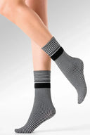 Skarpetki Pam w pepitkę w kolorze czarno-białym #extras_nero/bianco