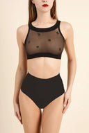 Braletka w wiśnie Top Very Cherry Gabriella w kolorze nero rozmiar S/M #extras_nero