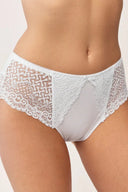 Figi damskie Gabriella BM050 z delikatnym prążkowaniem w kolorze białym, rozmiar M #extras_bianco