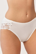 Bawełniane majtki Gabriella BM053 z kokardkami w kolorze cream, rozmiar S/M #extras_cream