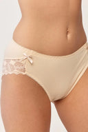 Bawełniane majtki Gabriella BM053 z kokardkami w kolorze beige light, rozmiar S/M #extras_beige light