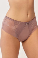 Figi damskie Gabriella BM057 z transparentnej siateczki w kolorze rose dark, rozmiar S/M #extras_rose dark