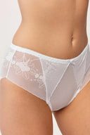 Figi damskie Gabriella BM057 z transparentnej siateczki w kolorze bianco, rozmiar S/M #extras_bianco