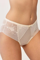 Figi damskie Gabriella BM057 z transparentnej siateczki w kolorze ecru, rozmiar S/M #extras_ecru