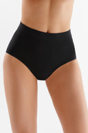 Bezszwowe majtki damskie z wysokim stanem Midi Briefs