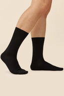 Męskie skarpetki Gabriella SK036 prążkowane z wełną merino w kolorze nero, rozmiar 39/42 #extras_nero