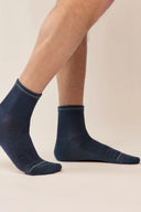 Sportowe skarpetki męskie Gabriella SW081 za kostkę w kolorze jeans, rozmiar 39/42 #extras_jeans