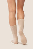 Sportowe skarpetki damskie Gabriella SW084 z antypoślizgową podeszwą w kolorze beige, rozmiar 35/38 #extras_beige