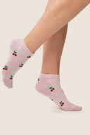 Krótkie skarpetki damskie Gabriella SW093 w wisienki w kolorze różowym rozmiar 35/38 #extras_rose