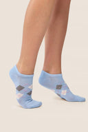 Stopki Gabriella SW095 w romby z połyskiem w kolorze blue, rozmiar 35/38 #extras_blue