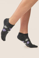 Stopki Gabriella SW095 w romby z połyskiem w kolorze melange dark, rozmiar 35/38 #extras_melange dark