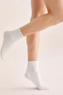 Prążkowane skarpetki damskie Gabriella SW098 za kostkę w kolorze bianco, rozmiar 35/38 #extras_bianco