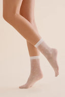 Skarpetki Cora w groszki w kolorze białym (bianco) #extras_bianco