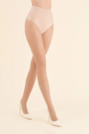 Rajstopy wzorzyste Gabriella Navel w kolorze beige, rozmiar 2 #extras_beige
