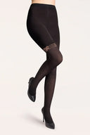 Rajstopy Gabriella Rumba w kropki w kolorze nero rozmiar 4 #extras_nero