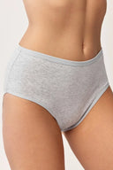 Majtki damskie Gabriella BM041 z bawełny w jasnym melanżu, rozmiar S #extras_light melange