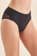 Eleganckie majtki damskie Gabriella BM028 z siateczkowym tyłem w kolorze czarnym, rozmiar S #extras_nero