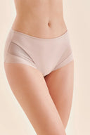 Gabriella BM016 majtki damskie modelujące z wysokim stanem w kolorze jasnobeżowym rozmiar S #extras_beige light
