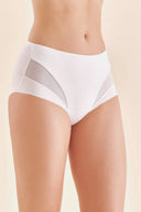Gabriella BM016 majtki damskie modelujące z wysokim stanem w kolorze białym rozmiar S #extras_bianco
