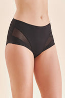 Gabriella BM016 majtki damskie modelujące z wysokim stanem w kolorze czarnym rozmiar S #extras_nero