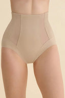Majtki modelujące Gabriella BM037 z podwyższonym stanem w kolorze beżowym, rozmiar S/M #extras_beige