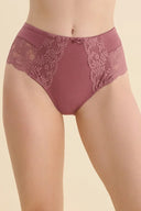 Koronkowe majtki Gabriella BM043 z bawełną w kolorze rose dark, rozmiar M #extras_rose dark