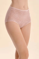 Majtki damskie Gabriella BM036 z podwyższonym stanem w kolorze rose, rozmiar M/L #extras_rose