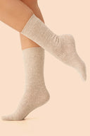 Długie skarpetki wełniane Gabriella SW054 w kolorze beige light, rozmiar 35/38 #extras_beige light