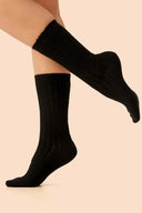 Długie skarpetki wełniane Gabriella SW054 w kolorze nero, rozmiar 35/38 #extras_nero