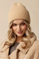 Dziana czapka damska Carita w kolorze camel light, rozmiar uniwersalny #extras_camel light