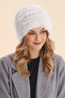 Czapka damska angora Lulu Gabriella w kolorze cream – puszysta czapka z angorą, rozmiar UNI #extras_cream
