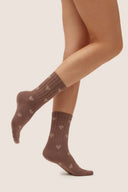 Skarpetki z kaszmirem Gabriella GB004 w kolorze cacao, rozmiar 35/38 #extras_cacao