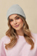 Czapka Borea Gabriella w kolorze melange — dziana czapka w rozmiarze UNI #extras_melange
