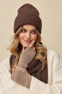 Rękawiczki Zena w kolorze beige melange, rozmiar UNI #extras_beige melange