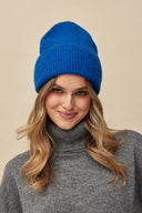 Czapka damska Carita beanie w kolorze sea blue #extras_sea blue