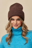 Czapka damska Carita beanie w kolorze coffee #extras_coffee
