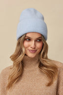 Czapka damska Carita beanie w kolorze blue light #extras_blue light
