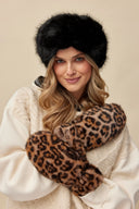 Rękawiczki LEOPARD Gabriella w kolorze beige/coffee, rozmiar UNI #extras_beige/coffee