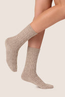 Skarpetki z wełną Gabriella GB013 w kolorze latte melange, rozmiar 35/38 #extras_latte melange