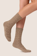 Skarpetki z wełną Gabriella GB013 w kolorze beige melange, rozmiar 35/38 #extras_beige melange