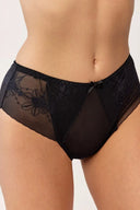Figi damskie Gabriella BM057 z transparentnej siateczki w kolorze nero, rozmiar S/M #extras_nero