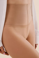 Rajstopy Slimmer 17 den w kolorze beige, rozmiar 2 — cienkie rajstopy wyszczuplające Gabriella #extras_beige