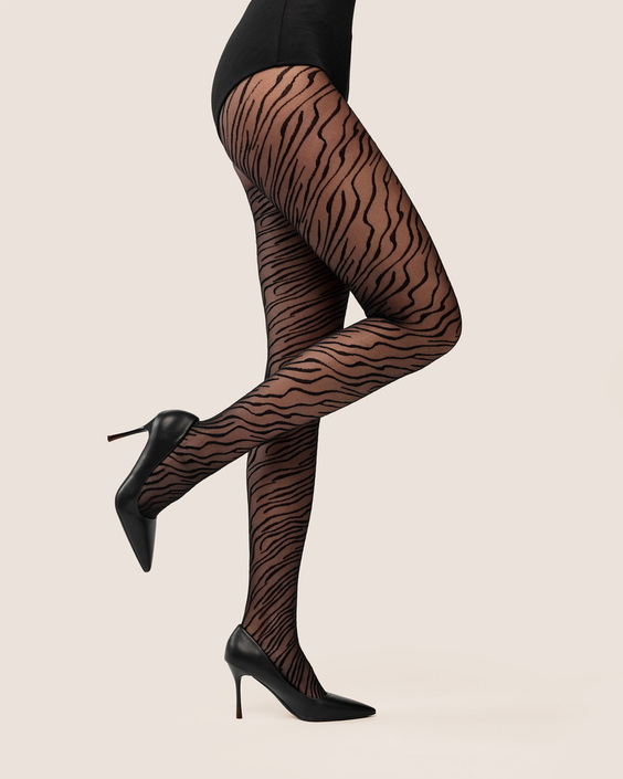 Plus Size / Rajstopy Plus Size / Rajstopy Wzorzyste Plus Size - Gabriella - Rajstopy Savana Plus Size 