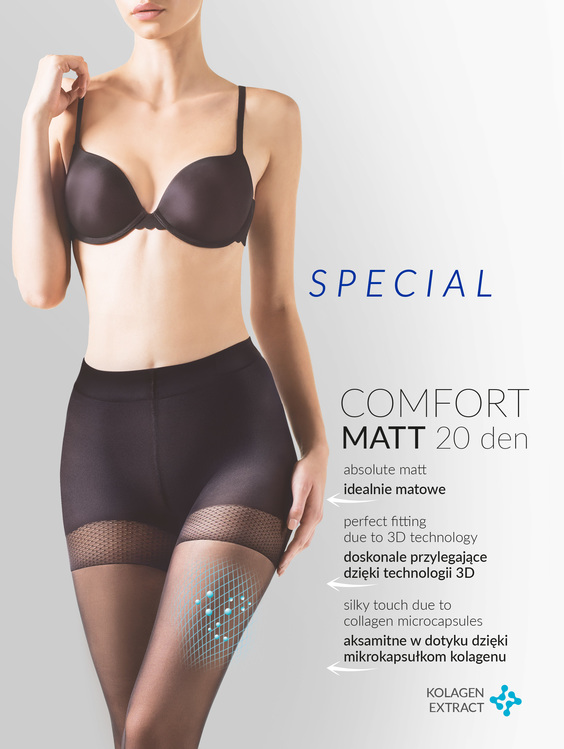 Plus Size / Plus Size Tights - Gabriella - Tights Comfort Matt 20 den
