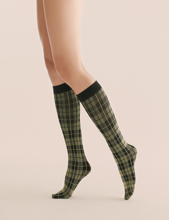Socks / Knee Highs  / Patterned - Gabriella - Knee Socks Varia 60 den