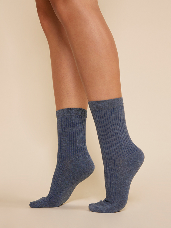 Socks - Gabriella - Smooth ribbed socks SW005 